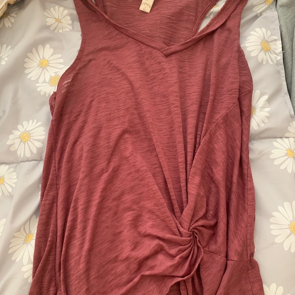 Altar’d State Mauve Knot Tank Top - Picture 2 of 3